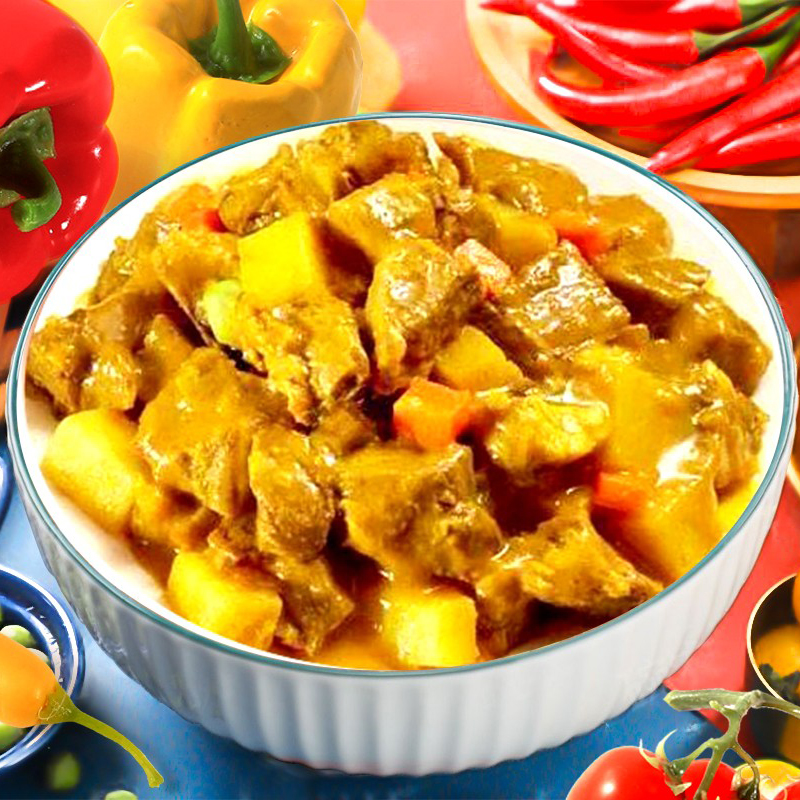 Beef curry with potatoes